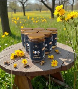 bahçe çiçek bal kavanozları